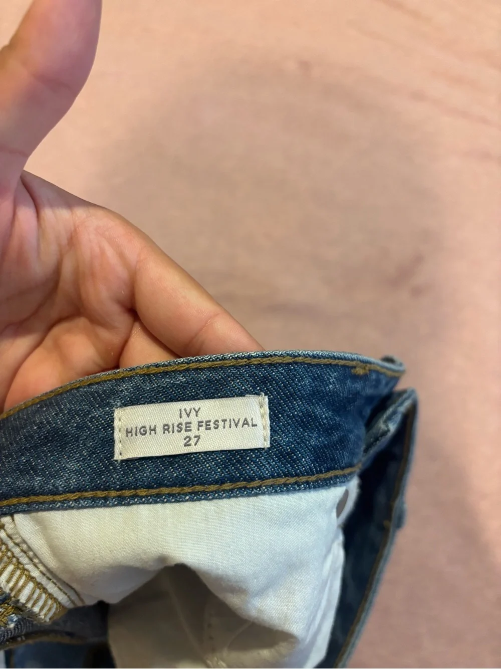 Pacsun Ivy High Waisted Festival Jean Shorts Indigo